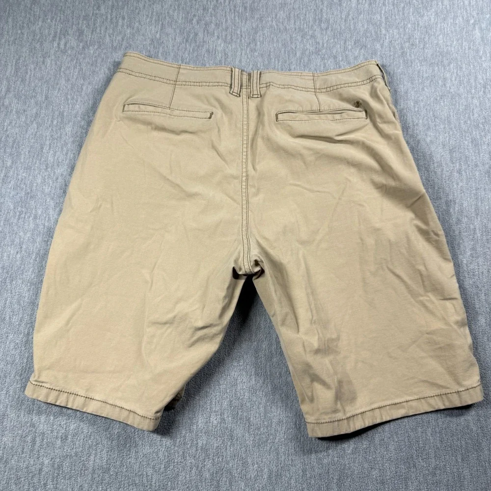 Lucky Brand Shorts Mens 34 Brown Saturday Stretch Chino Flat Front Flat Front